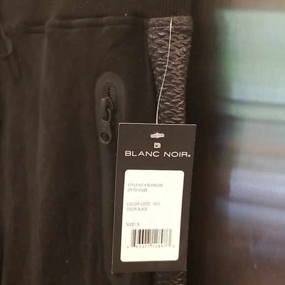 💕BLANC NOIR💕 City Tux Jogger Sweatpants in Black - Picture 9 of 12